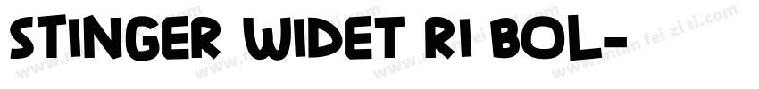 Stinger WideT ri Bol字体转换